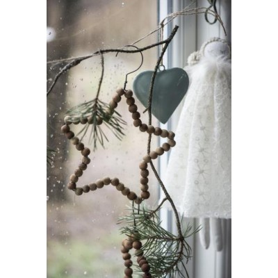 Подвесное украшение Heart green